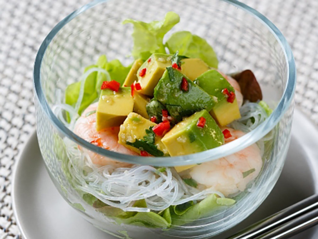 Avocado Prawn Salad with Vietnamese Dressing