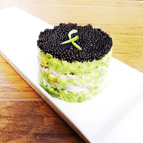 Crab & Avocado Tower with Caviar